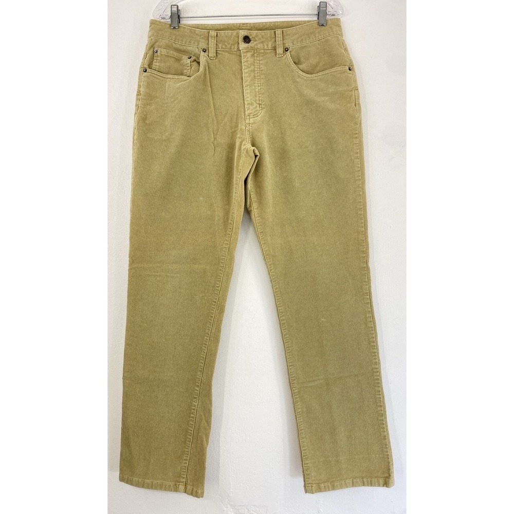 Patagonia Corduroy Pants Men's 33x31 Khaki Color Organic Cotton